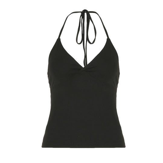 Damen Spaghettiträger Tanktop mit raffiniertem Wickeldesign R&B