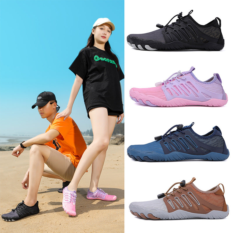 Damen Flexible Schwimmschuhe mit schnell trocknendem Obermaterial und rutschfester Sohle R&B