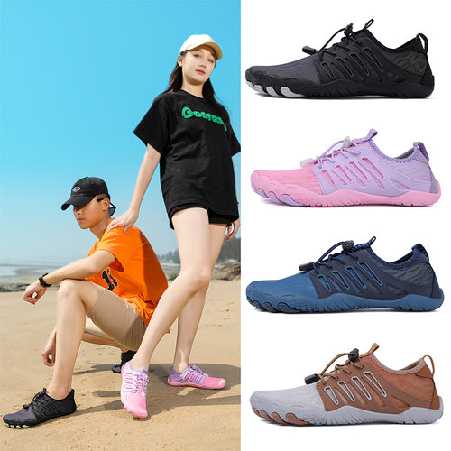 Damen Flexible Schwimmschuhe mit schnell trocknendem Obermaterial und rutschfester Sohle R&B