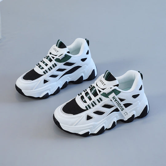 Damen Sportliche Sneakers mit futuristischem Design und atmungsaktiven Einsätzen R&B