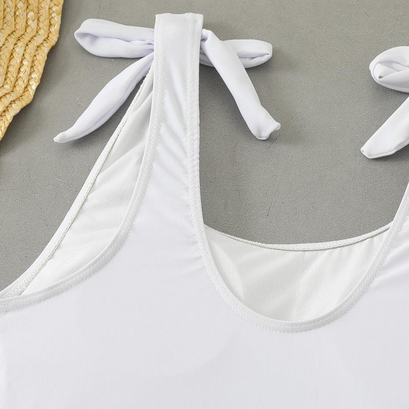 Damen Bauchfreies Bikini-Set mit grafischem Druck R&B