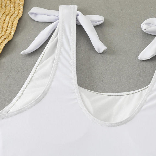 Damen Bauchfreies Bikini-Set mit grafischem Druck R&B