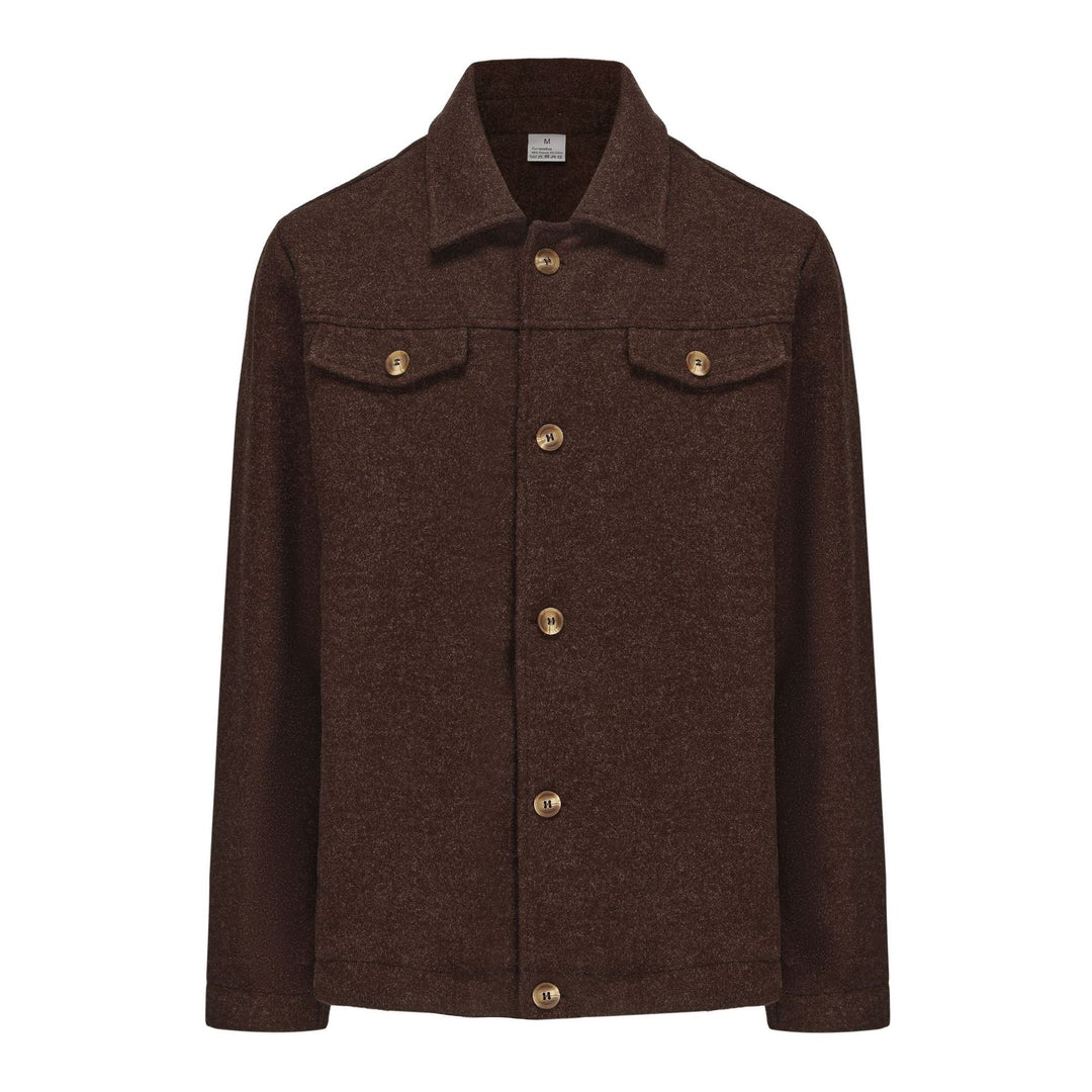 Herren Trendige Boucle-Jacke R&B