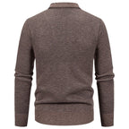 Herren stilvolle Strickjacke mit modernem Karomuster und praktischen Taschen R&B