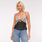 Damen Elegantes Negligé mit Spitzenakzenten R&B