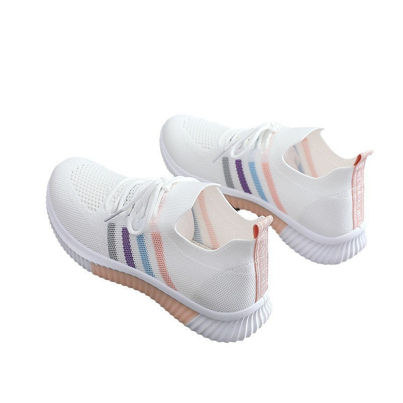 Damen Leichte Freizeit-Sneaker mit atmungsaktiver Mesh-Oberfläche und flexibler Laufsohle R&B