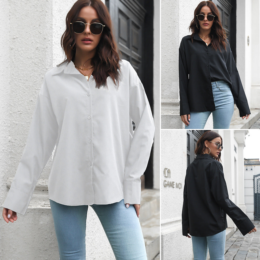 Damen Elegante Bluse mit klassischem Schnitt und lässigem Flair R&B
