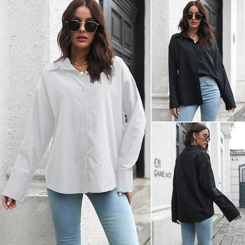 Damen Elegante Bluse mit klassischem Schnitt und lässigem Flair R&B