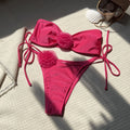 Damen Bikini-Set mit romantischen Blütenapplikationen R&B