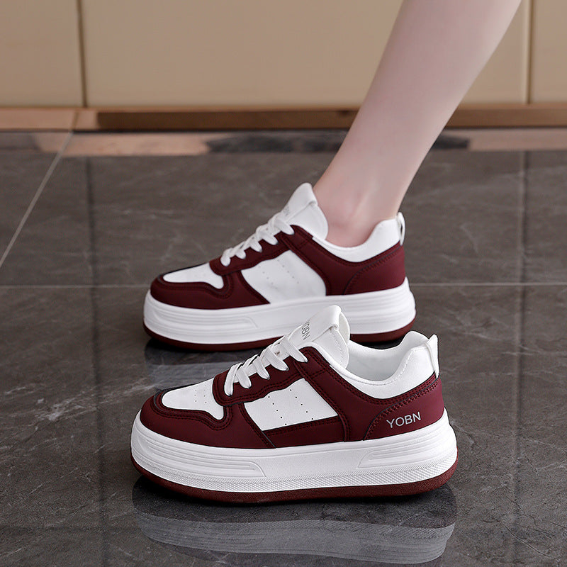 Damen modische Sneakers mit dicker Dämpfung und atmungsaktiver Oberseite R&B