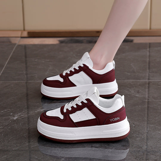 Damen modische Sneakers mit dicker Dämpfung und atmungsaktiver Oberseite R&B
