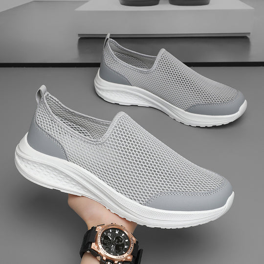 Unisex nan leichter Schlupf-Sneaker mit dreidimensionaler Netzstruktur, ergonomischer Dämpfung und Fersenlasche R&B