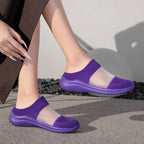 Damen bequeme Clogs aus atmungsaktivem Obermaterial