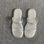 Damen elegante Sandalen mit stylischen Riemen R&B