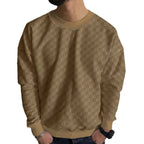 Herren modisches Sweatshirt mit strukturiertem Obermaterial und lässigem Schnitt R&B