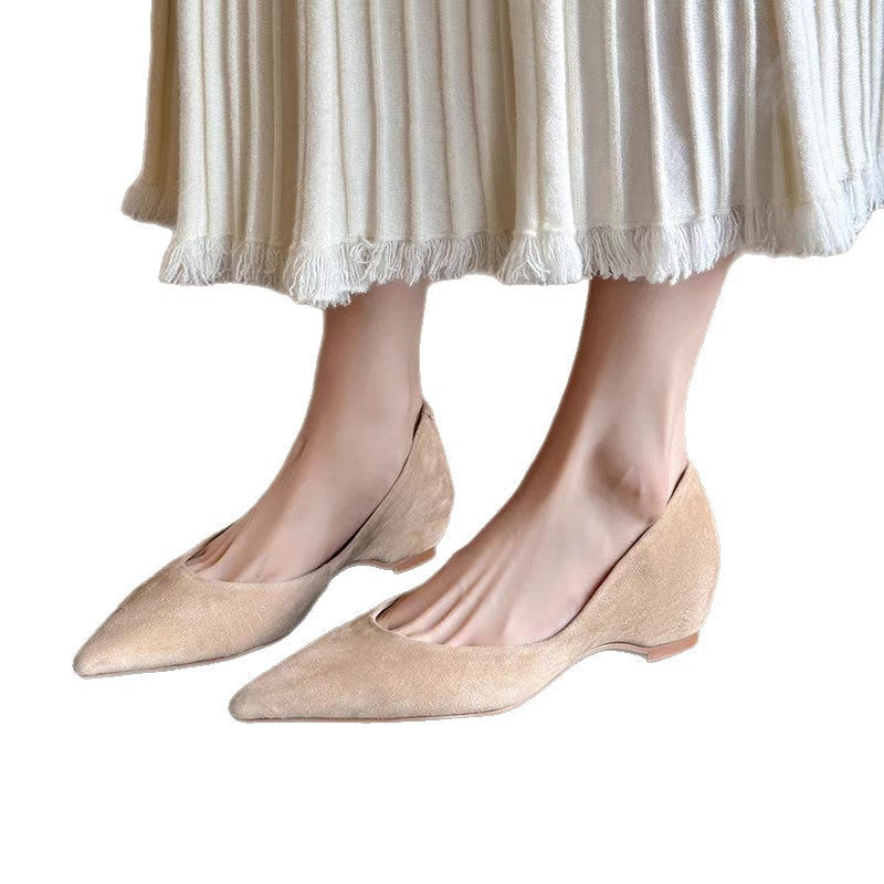 Damen elegante Pumps mit verstecktem Keilabsatz und komfortablem Innenfutter R&B