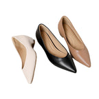 Damen elegante spitze Pumps mit metallic Oberfläche