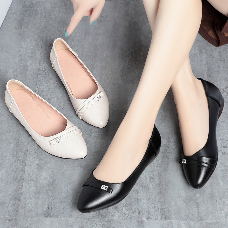 Damen Ballerinas mit eleganter Schleifenverzierung und rutschfester Sohle R&B