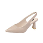 Damen Sling-Pumps mit elegantem spitzen Design und komfortablem Blockabsatz