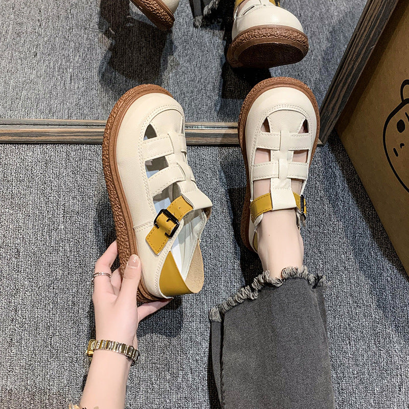 Damen Fußfreundliche Sandalen mit modischem Riemchen-Design
