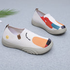 Damen Atmungsaktive Slip-On Sneakers mit farbenfrohem Grafikdesign R&B