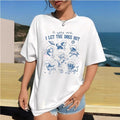 Damen T-Shirt mit kreativem Hundedesign und lässigem Schnitt R&B