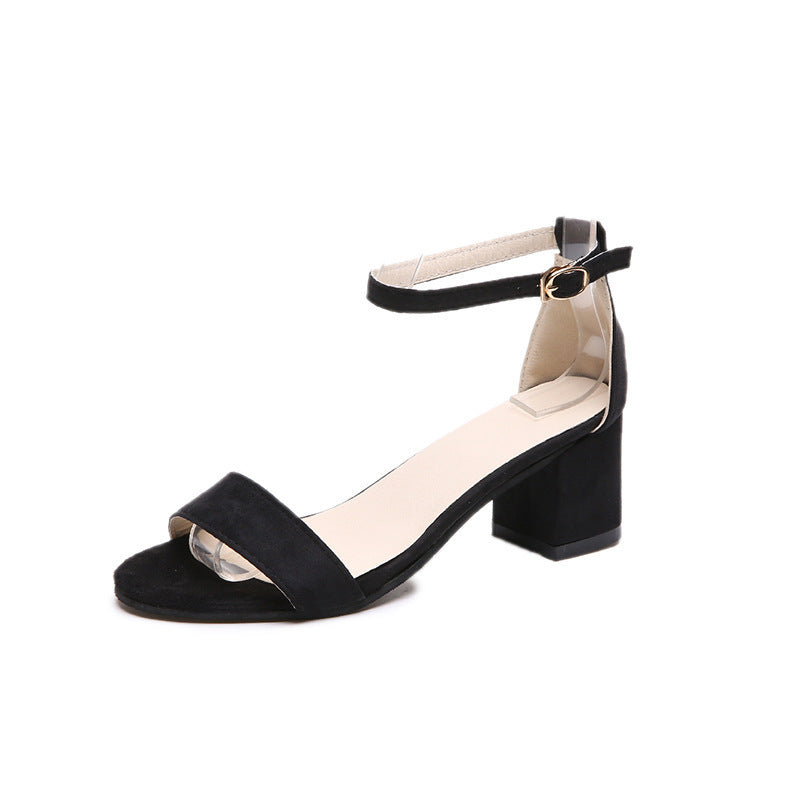 Damen Sandalen mit verstellbarem Riemen und komfortablem Blockabsatz R&B