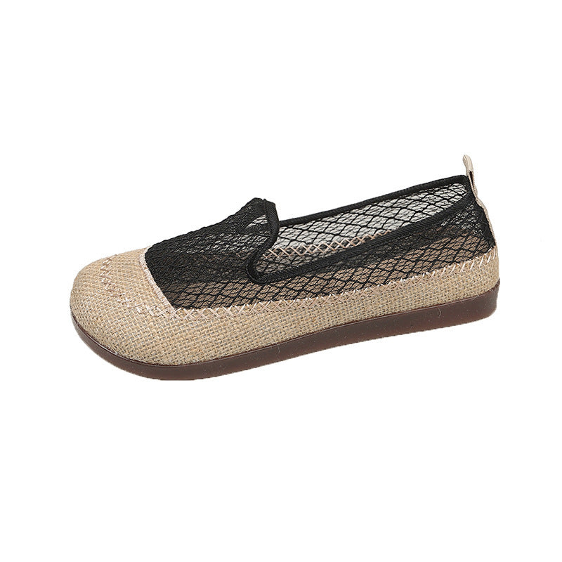 Damen Slip-On Ballerinas mit atmungsaktiver Netzstruktur und bequemer Sohle R&B