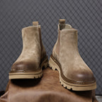 Damen Modische Chelsea-Stiefel mit rutschfester Profilsohle und bequemem Innenfutter R&B