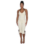 Damen Eleganter Overall mit Rüschendetails und verstellbaren Trägern R&B