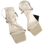 Damen elegante High Heel Sandalen mit zierlichem Riemendesign R&B