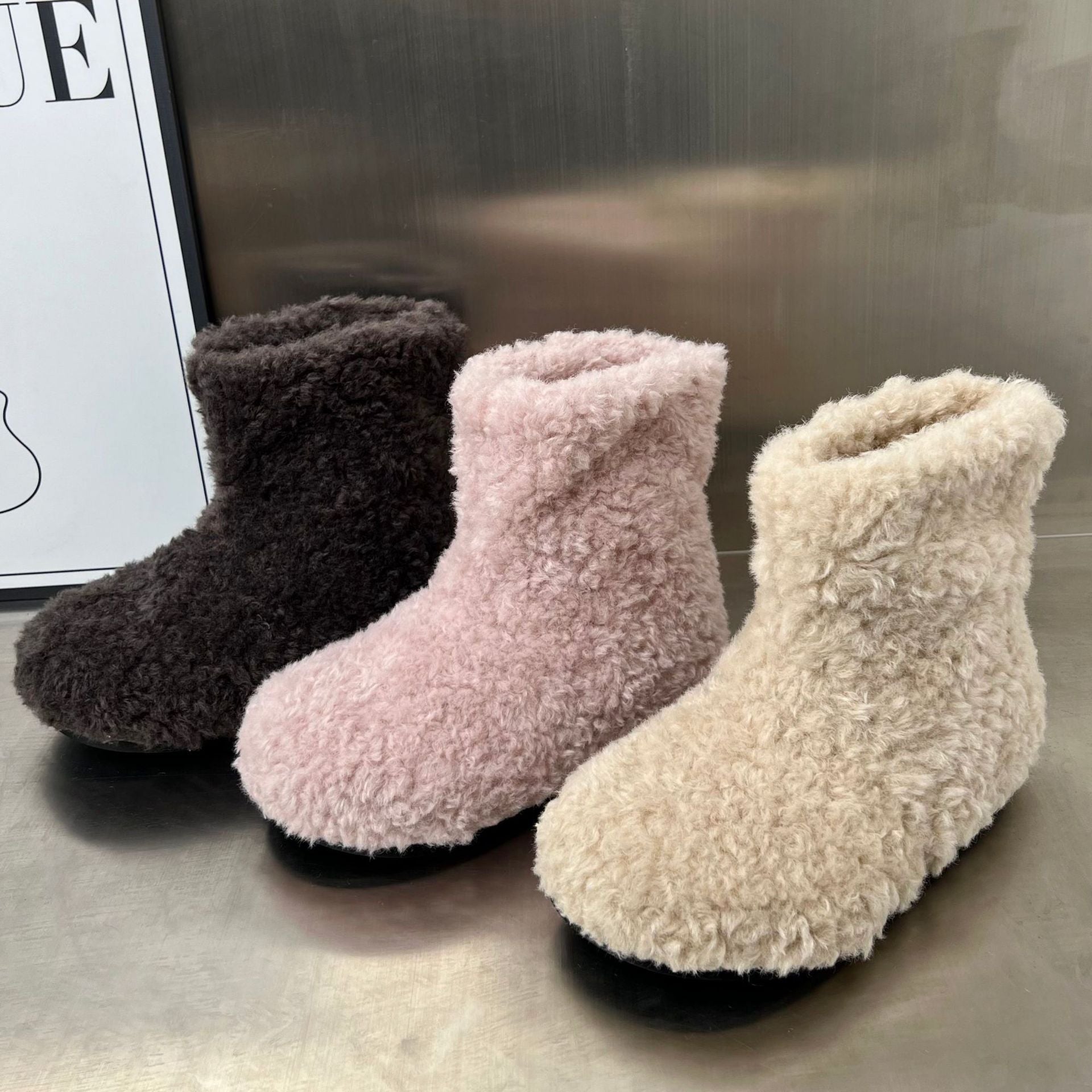 Damen Hausschuhe mit kuscheligem Futter und rutschfester Sohle R&B