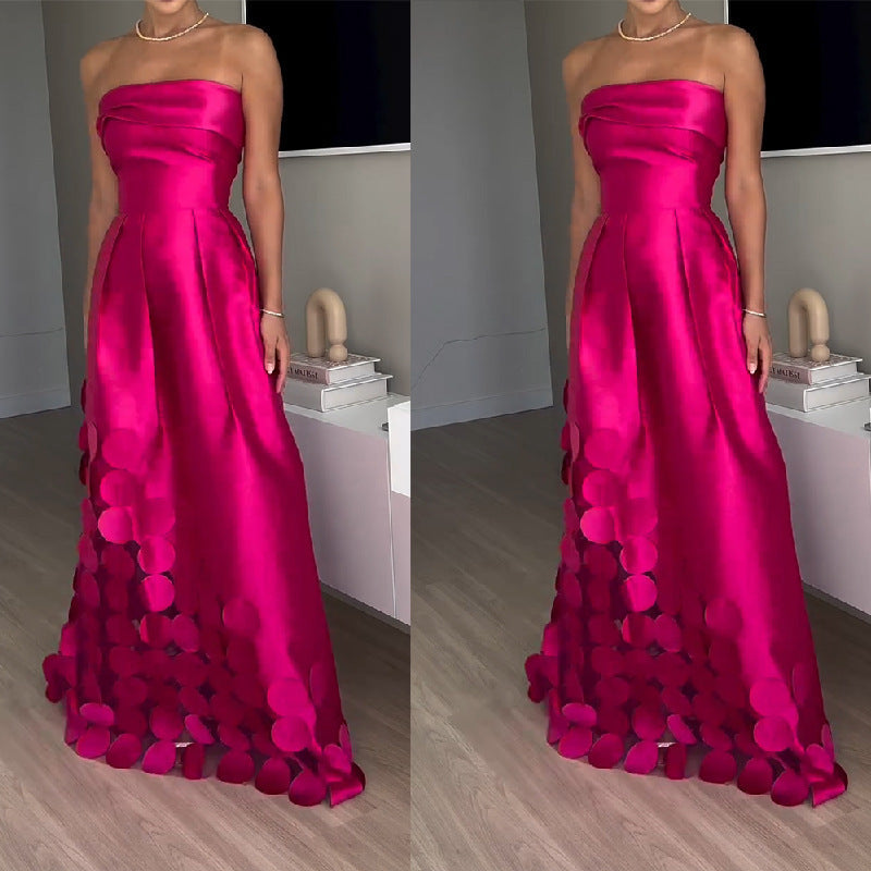 Damen Abendkleid mit Aufregendem Schichten Design und Raffinierten Details R&B