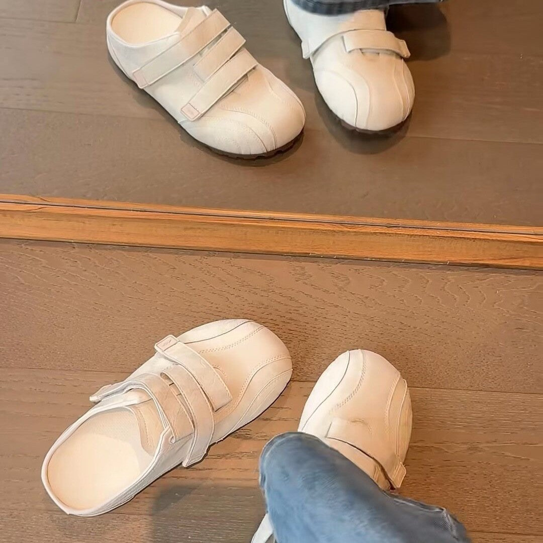 Damen Clogs mit verstellbaren Klettverschlüssen und ergonomischer Fußbettausstattung R&B