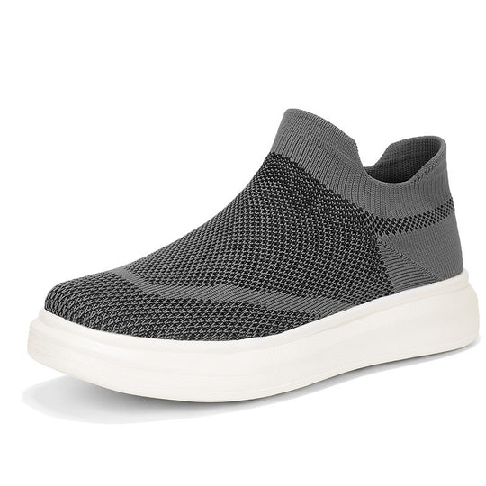 Damen Atmungsaktive Slip-On Sneakers mit elastischem Strickdesign R&B