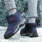 Damen Winterliche Sneakerboots mit isolierender Polsterung und rutschfester Sohle