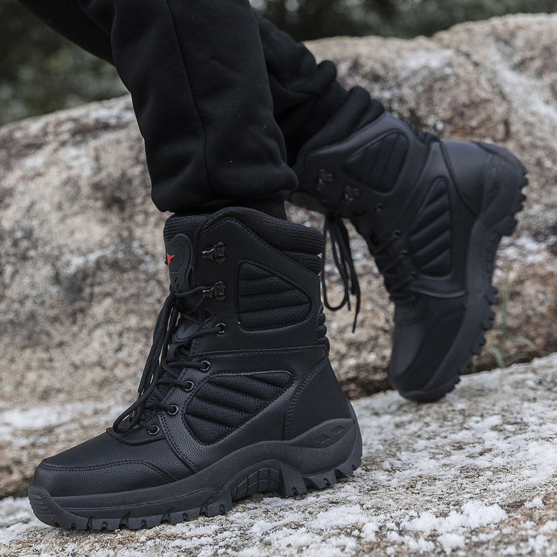 Herren robuste wasserabweisende Winterstiefel mit rutschfester Sohle R&B