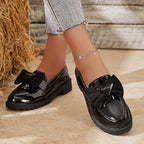 Damen elegante Mokassins mit Schleifen-Design R&B