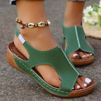 Damen Sandalen mit ergonomischem Fußbett und modischen Cut-Outs R&B
