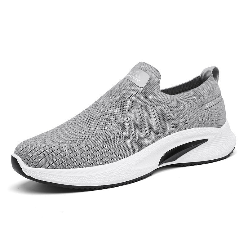 Damen Bequeme Slip-On Sneakers mit atmungsaktivem Strickobermaterial R&B