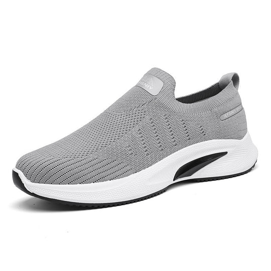 Damen Bequeme Slip-On Sneakers mit atmungsaktivem Strickobermaterial R&B