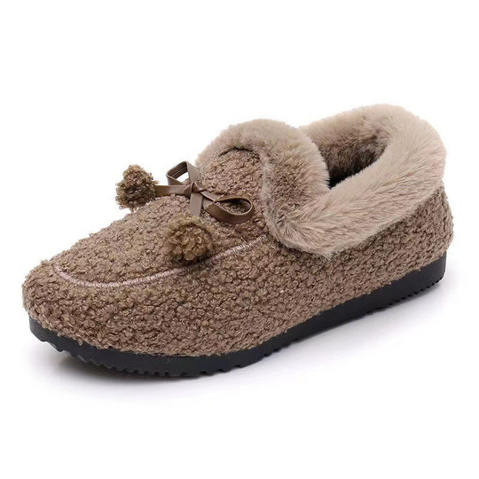 Damen Flauschige Hausschuhe mit elegantem Detail von R&B
