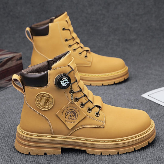 Herren robuste Schnürboots mit rutschfester Sohle und wasserabweisendem Obermaterial R&B