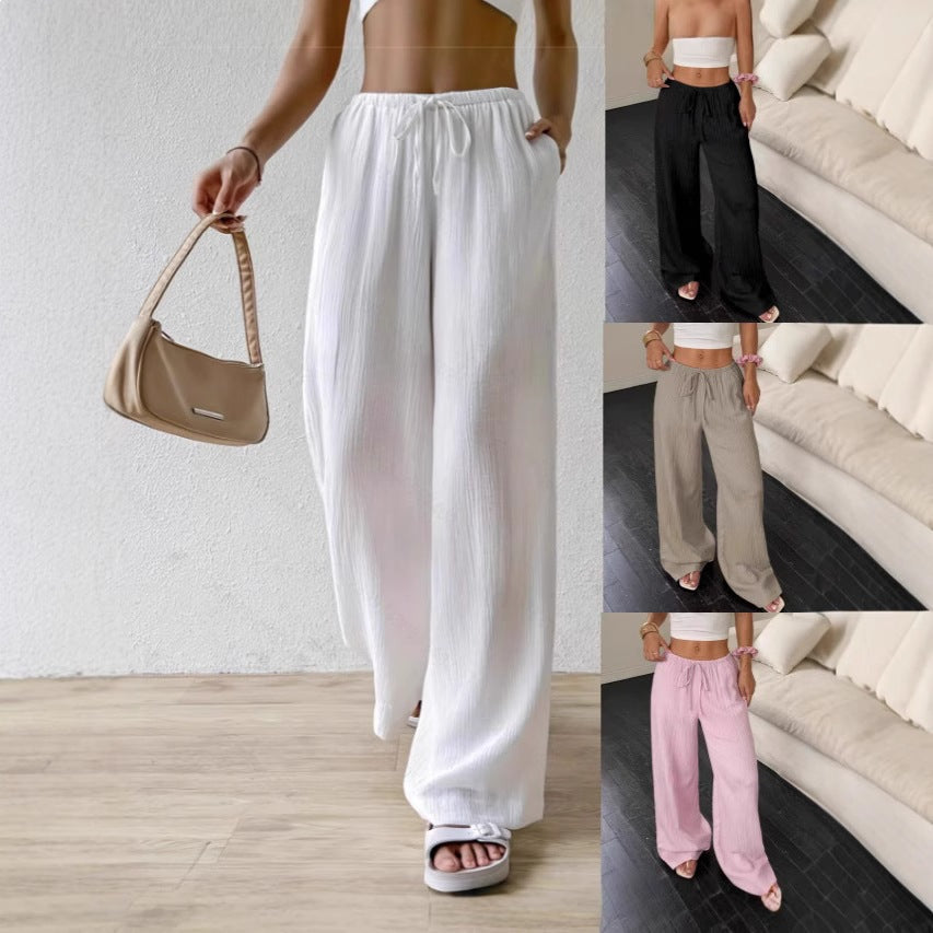 Damen weite Sommerhose mit Gummizug R&B
