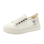 Damen modische Plateausneaker mit atmungsaktiver Mesh-Oberfläche und rutschfester Sohle R&B