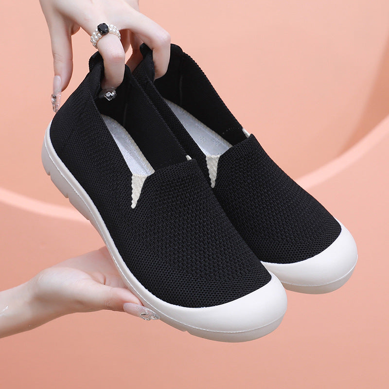 Damen Atmungsaktive Slip-On Sneakers mit flexiblem Einsatz R&B