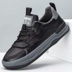 Herren Sportliche Freizeitschuhe aus atmungsaktivem Leder mit gepolsterter Sohle R&B