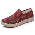 Damen Bequeme Slip-On Schuhe mit farbenfrohem Muster