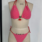 Damen Triangel-Bikini mit verspieltem Dekorelement R&B