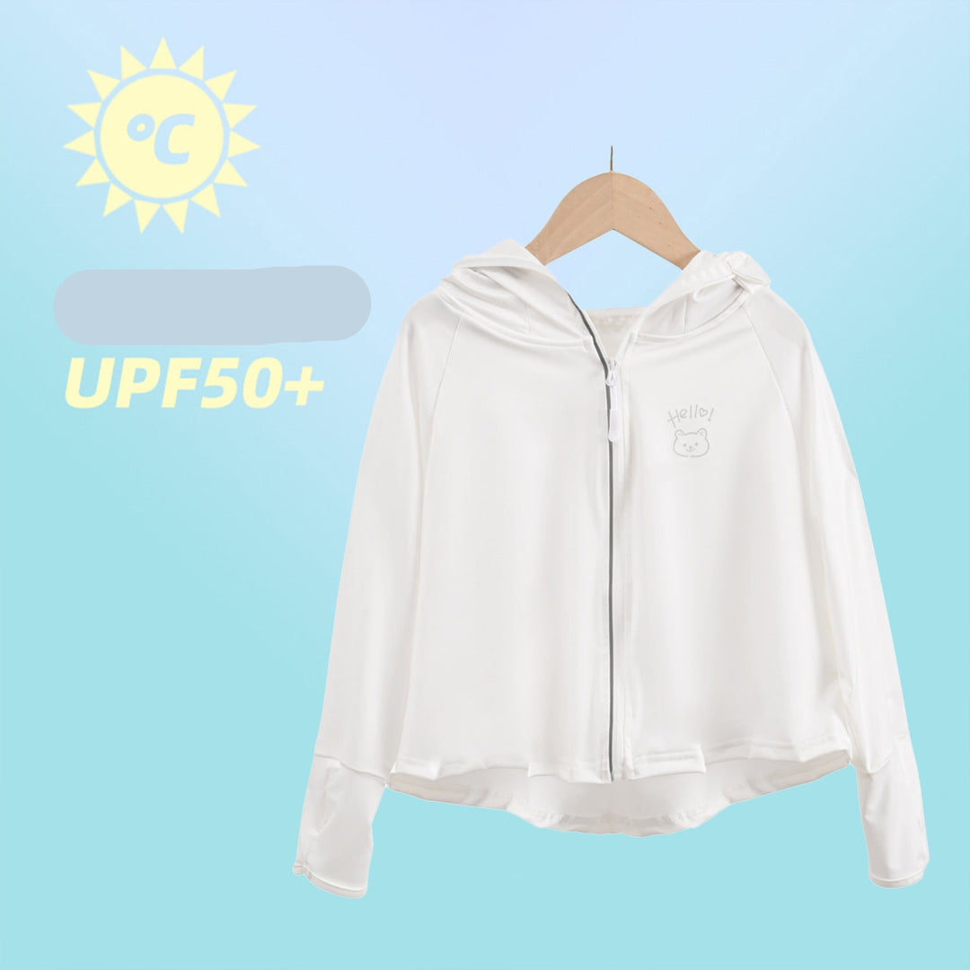 Damen Leichte Sportjacke mit Kapuze und verspieltem Tierdesign R&B